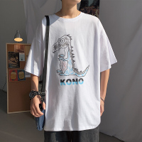 梵克公牛男流半袖ins夏季韩版牌小恐龙T恤宽松原宿港风帅气