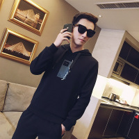 梵克公牛[上衣+裤子]休闲套装男学生 2020运动男春青少年运动服装男帅气时尚都市运动装运动服男