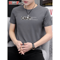 梵克公牛男士短袖T恤商务休闲流2020新款夏季针织布上衣服修身半袖体桖