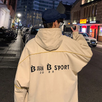 梵克公牛男士外套2020春春季新款潮流韩版印花服休闲上衣夹克男潮