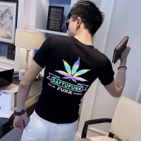 梵克公牛INS超火夜光短袖T恤男夏季流个性体恤抖音网红牌上衣