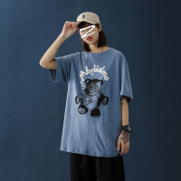 梵克公牛已注册 20夏季新款手绘涂鸦宽松短袖潮T恤