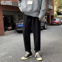 梵克公牛热卖裤子男2021春季新款休闲西裤男常规胖子加肥大码纯色百搭春男裤子日系