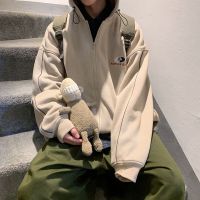 梵克公牛香港牌开衫卫衣男春季ins港风cec慵懒风嘻哈宽松les帅t连帽款外套