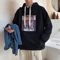 梵克公牛香港牌男生秋季上衣ins港风流连帽外套嘻哈宽松火影忍者罗纹布