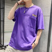 梵克公牛2021短袖T恤男士夏季新款百搭圆领流宽松上衣棉打底体恤男装服饰