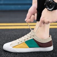 梵克公牛鞋2021新款男鞋子时尚板鞋男士韩版潮鞋百搭网红平底防臭老北京无内里鞋[正品好货]