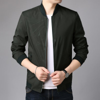 梵克公牛2021春季新款夹克男士外套时尚拉链夹克衫男装修身外衣潮官方男装