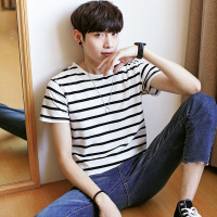 梵克公牛装2020夏季新款男士短袖T恤韩版修身流半袖青年打底小衫学生衣服