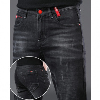 梵克公牛牛仔裤韩版潮流休闲常规秋季男士裤学生网红秋款男生ins港风官方男装