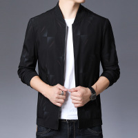 梵克公牛2021季常规男夹克中年男士休闲拉链外套男爸爸装官方男装