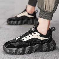 梵克公牛鞋男鞋春秋2021新款韩版潮流百搭帆船鞋老爹鞋网鞋ins鞋子男潮鞋[正品好货]