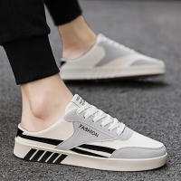 梵克公牛鞋夏季拖鞋男韩版潮流室外男士凉鞋个性凉拖外穿无后跟懒人半拖鞋潮[正品好货]