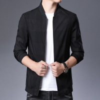 梵克公牛2021新款春秋外套韩版青年男士休闲秋装修身工装外套男夹克官方男装