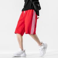 梵克公牛裤男夏季新款男士直筒休闲裤韩版流篮球运动中裤夏季新款大裤衩