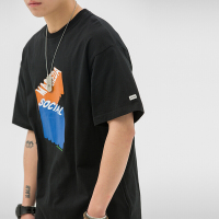 梵克公牛夏天男装宽松短袖街头潮流T恤夏季