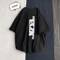 梵克公牛男士短袖T恤潮夏装港风潮流上衣宽松半截袖学生帅气体恤