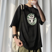 梵克公牛情侣袖T恤男牌流港风宽松ins原宿风男生打底衫