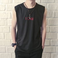 梵克公牛篮球运动背心男韩版牌夏季宽松健身坎肩宽肩无袖T恤个性刺绣青年跨栏上衣
