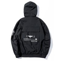 梵克公牛2021春季新款外套男青少年学生潮牌男士连帽休闲宽松两面穿夹克