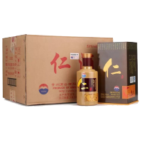 贵州茅台酒股份有限公司出品仁酒53度500ml*6瓶 酱香型白酒 仁酒 盒装 整箱