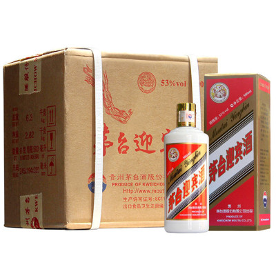 茅台 飞天迎宾酒 53度酱香型白酒 500ml*6瓶 整箱装