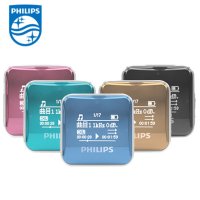 飞利浦(Philips)SA2208迷你可爱运动mp3学生音乐播放器 有屏幕显歌词 收音录音功能 不支持视频 8G 黟色