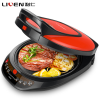 利仁(Liven)LR-S3000电饼铛可拆洗双面加热智能电饼档蛋糕机煎饼家用微电脑式上下盘单独加热不粘涂层