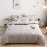 ins秋冬加厚磨毛床裙四件套床罩式1.8m床单双人蕾丝公主床笠款