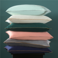 ins水洗真丝枕套单人纯色柔软舒适纯色枕套一对装