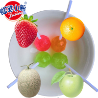 蜡笔小新真果棒棒糖10根装水果糖网红糖果小零食喜糖年货批发