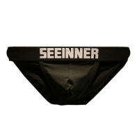 2条男士高三角内裤男三角裤纯白控约低腰U型三角短裤