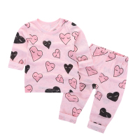 童夏季长袖空男竹纤维家居内衣儿童睡衣3-周岁薄款_1