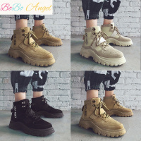 BOBO Angel2019新款秋季韩版潮流马丁靴男高帮英伦风复古靴子内增高中帮男鞋