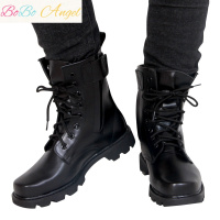 BOBO Angel正品 男特种兵作战靴 钢头钢底马丁靴 男士透气高帮靴子男靴