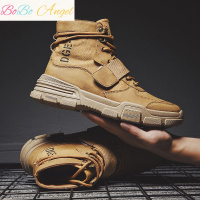 BOBO Angel马丁靴男靴子高帮雪地男鞋秋冬季中帮工装短靴男英伦大靴潮