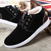 BOBO Angel高帮加绒加厚棉鞋男鞋新款耐磨防滑休闲鞋男士保暖雪地靴鞋爸爸鞋