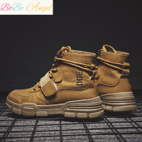 BOBO Angel马丁靴男秋季ins高帮鞋韩版潮流学生百搭夏季透气靴子男鞋