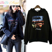 BOBO Angel卫衣女秋季韩版潮宽松纯棉薄款长袖外套女学生ins上衣女装杨幂款