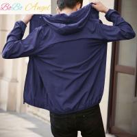 BOBO Angel防晒衣男超薄透气户外运动长袖连帽皮肤风衣宽松大码夏季速干外套