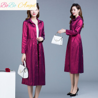 BOBO Angel武汉正版风衣女中长款韩版2019新款宽松气质变色龙过膝风衣外套潮