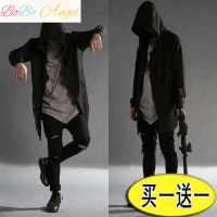 BOBO Angel暗黑者巫师斗篷中长款卫衣刺客信条风衣连帽男士中长款披风外套男