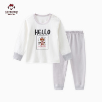 班杰威尔宝宝春季套装纯棉儿童内衣婴儿衣服男童秋裤女童全棉睡衣新生儿哈衣爬服