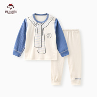 班杰威尔宝宝春夏套装纯棉儿童内衣婴儿衣服男童秋裤女童全棉睡衣