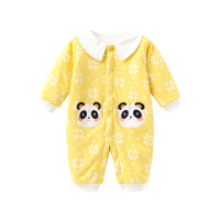 班杰威尔婴儿保暖连体衣夹棉棉衣秋冬新生儿棉服宝宝哈衣爬服