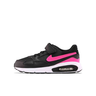 Nike耐克童鞋 AIR MAX女童魔术贴气垫休闲舒适耐磨透气跑步鞋童鞋653821-008 C