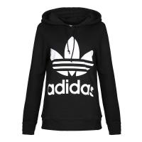 adidas阿迪达斯三叶草女子TREFOIL HOODIE针织舒适透气卫衣套头衫CE2408 C
