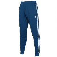 Adidas阿迪达斯三叶草男裤春季新款跑步训练三条纹时尚休闲收口小脚运动长裤DV1548 D