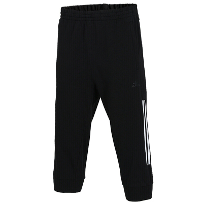 Adidas阿迪达斯男裤 2019新款运动裤跑步健身训练透气休闲男子七分裤DY8722 C