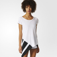 阿迪达斯adidas 三叶草 EQT BLOCK TEE 女子短袖透气舒适上衣BP9300 C